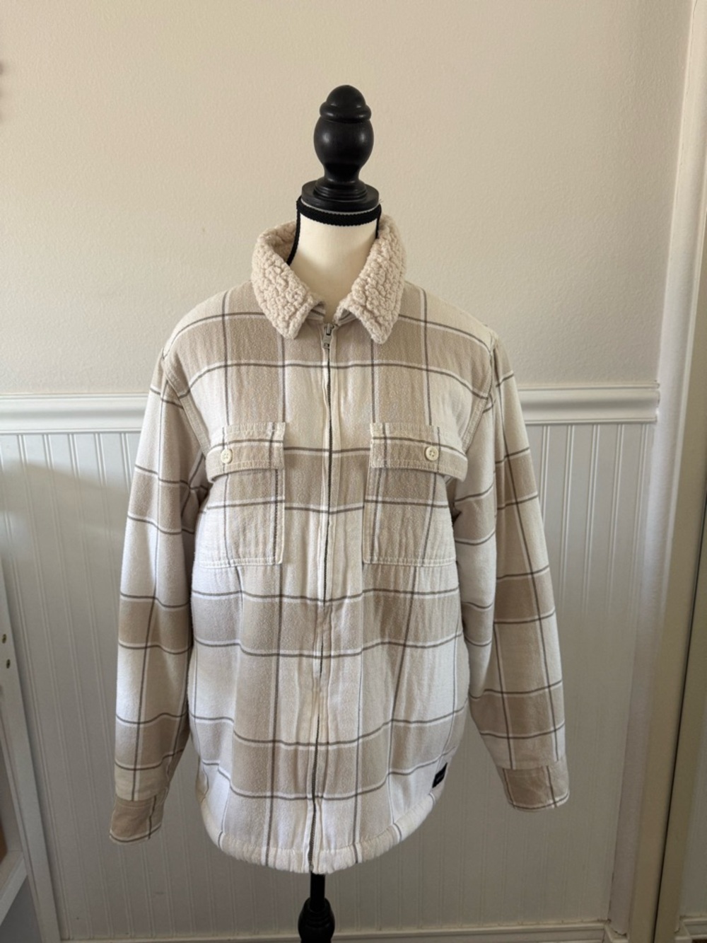 Hollister Plaid Sherpa-Lined Jacket